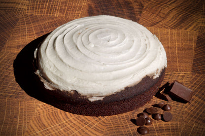 Chocolate Cake with Vanilla Frosting