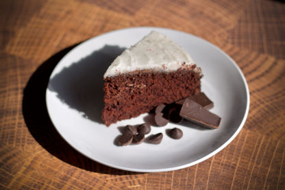 Chocolate Cake with Vanilla Frosting